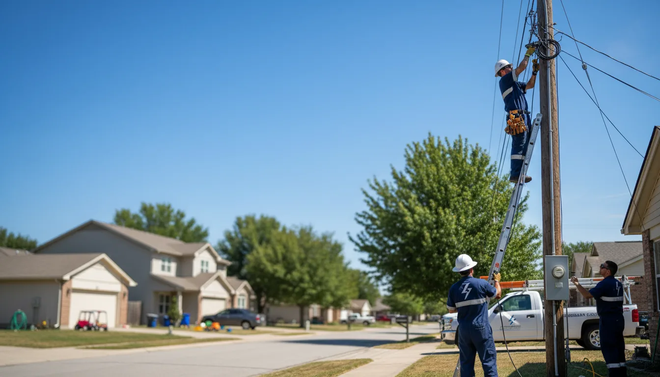 Residential electrician providing installation services in Collinsville, MS
